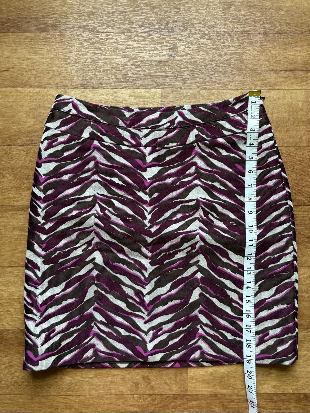 Merona Purple and Black Zebra-Print Mini Skirt - Picture 10 of 12